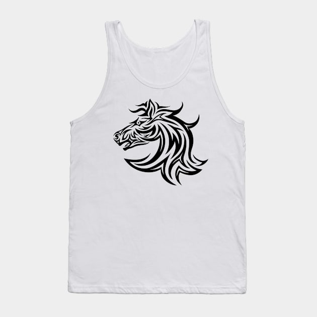 Horse Face Tank Top by martinussumbaji